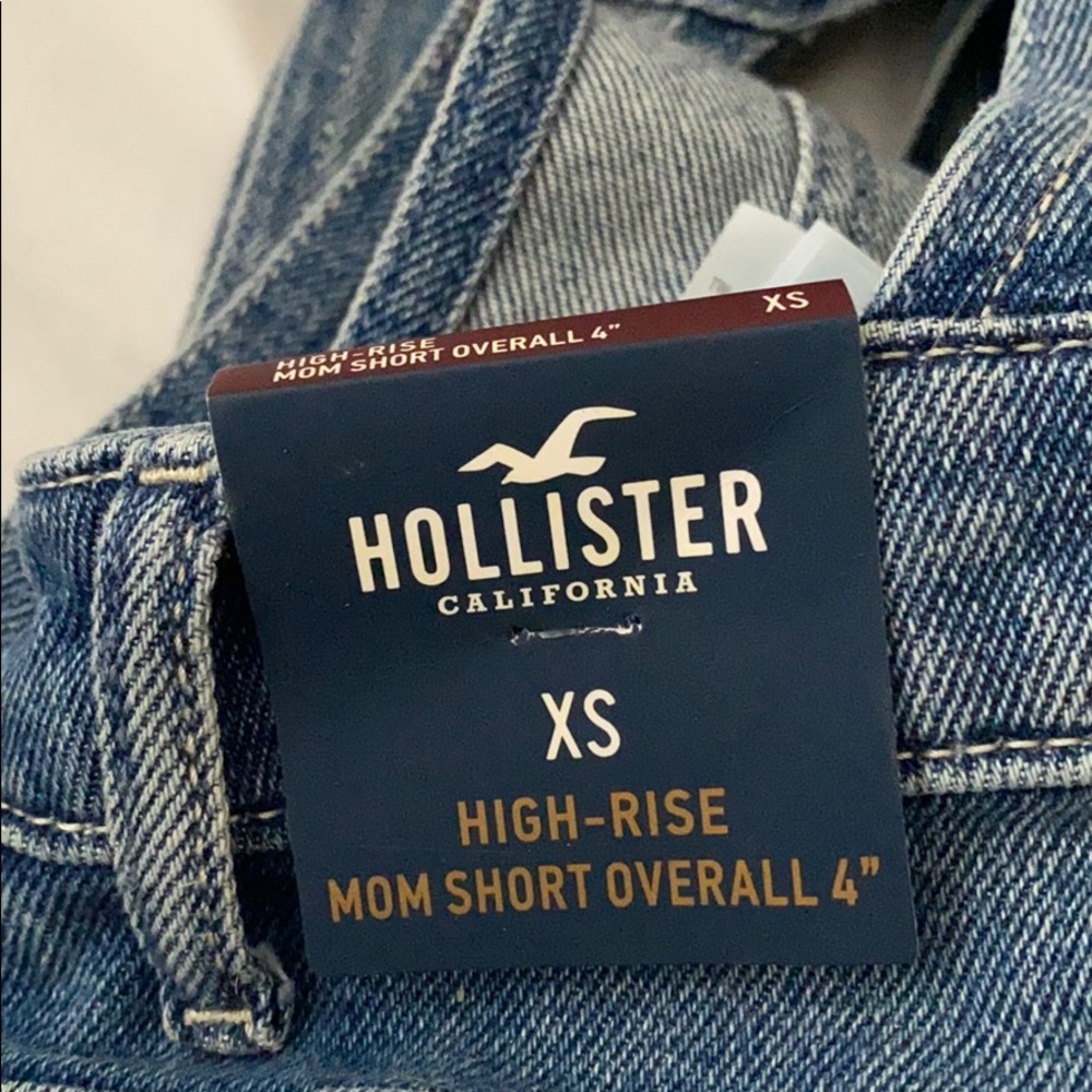 High Rise Mom Short Overalls - Picture 2 of 3